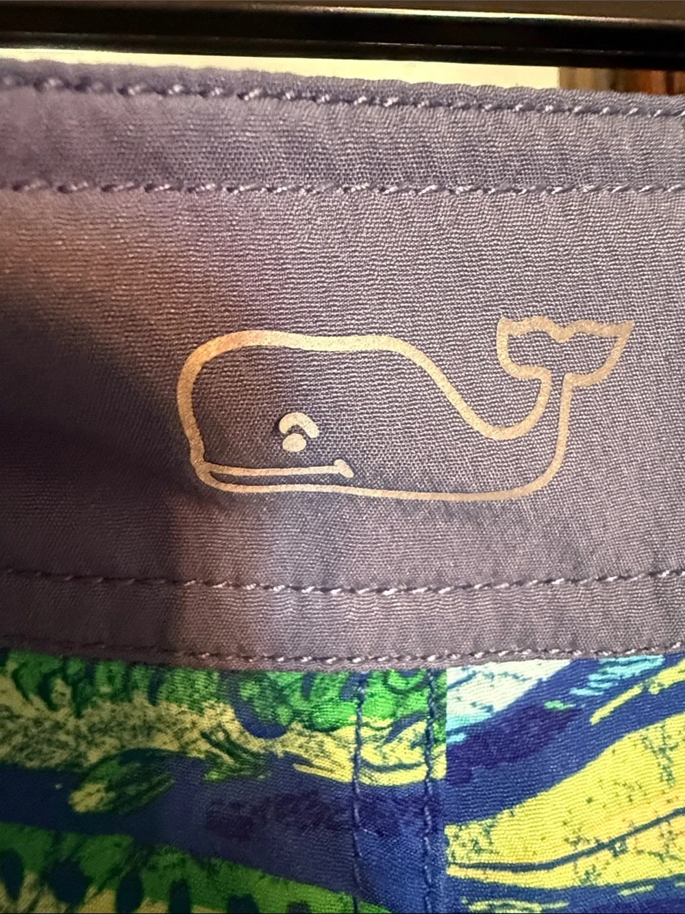 Vineyard Vines Mahi Mahi Fish Print Board Shorts Mens 38 Blue Green Swim Trunks